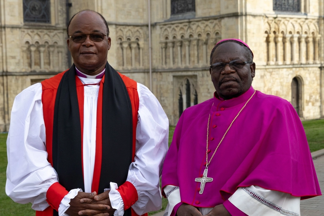 IARCCUM bishops from South Africa, Rt Rev Nkosinathi Ndwandwe, bishop of Natal, and Most Rev Mandla Siegfried Jwara, CMM, arcbishop of Durban. Bishop pairs from 27 countries were commissioned by Pope Francis and Archbishop of Canterbury Justin Welby at the Basilica of St Paul Outside the Walls
